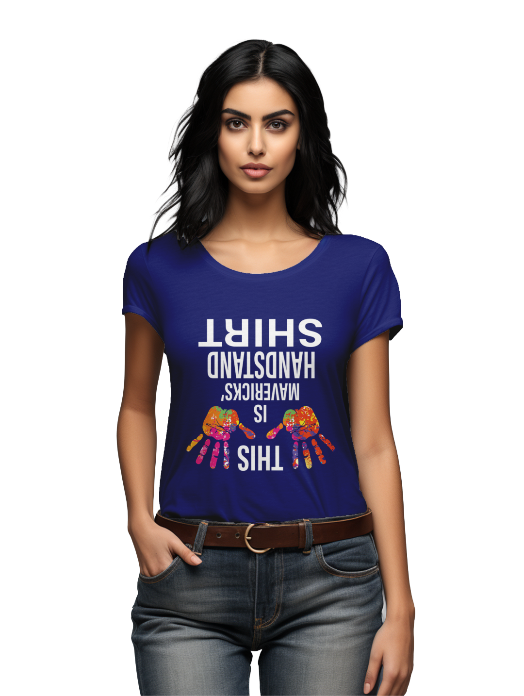women's  This is Mavericks Handstand T-shirt