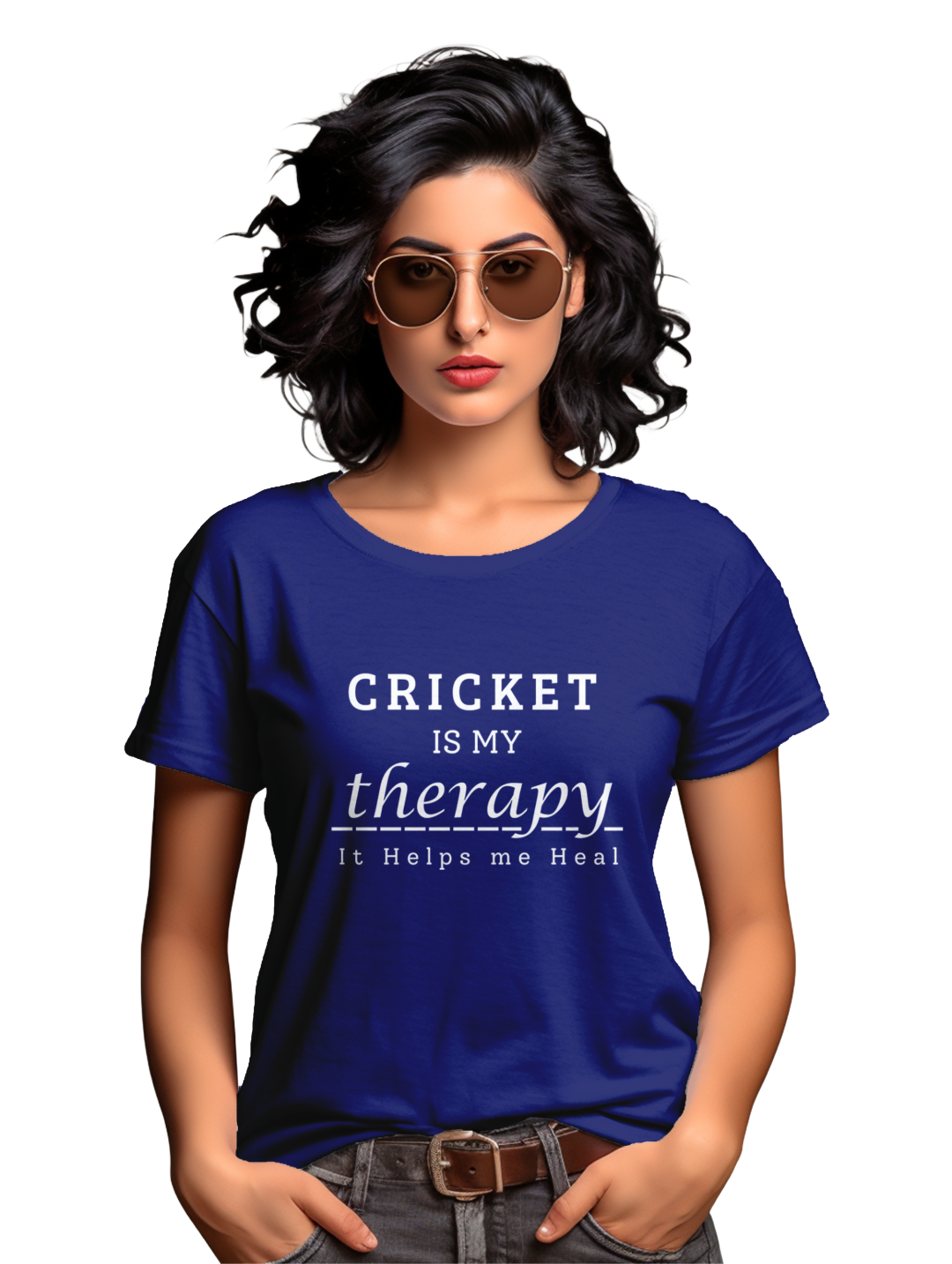 Women's Cricket is my Theraphy T-shirt