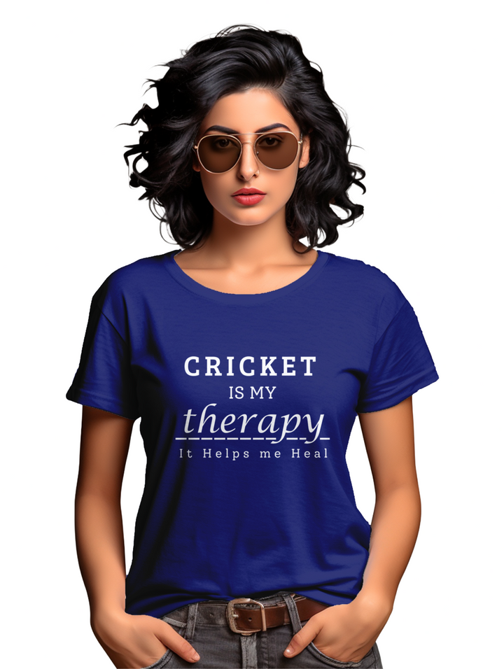 Women's Cricket is my Theraphy T-shirt