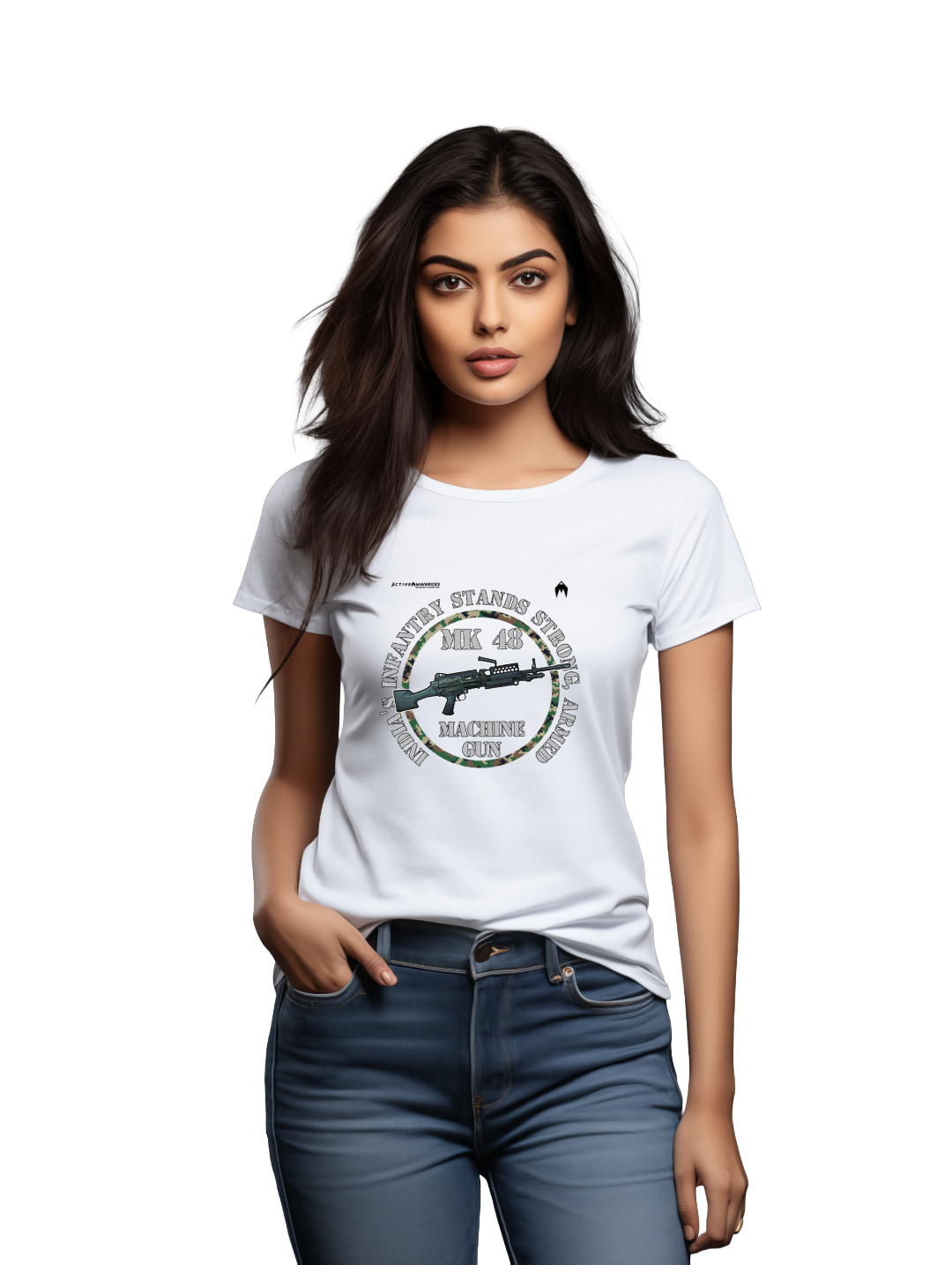 Womens's MK 48 MACHINE GUN T-Shirts