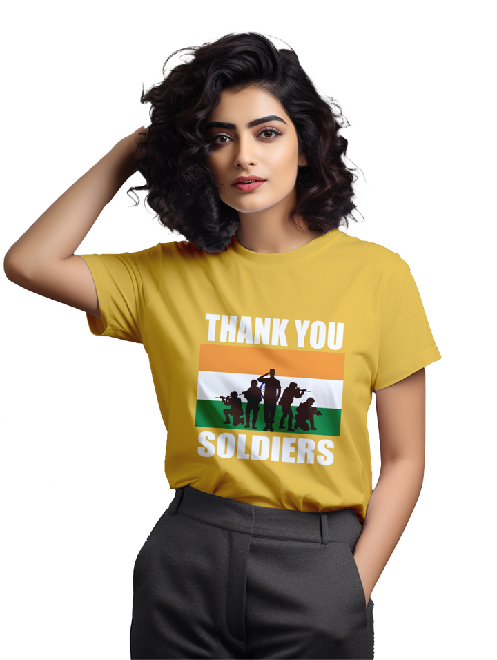 Women's Thank you Soldiers T-Shirt