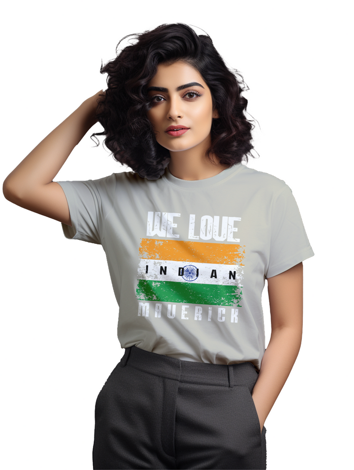 Women's we love indian maverick T-Shirt