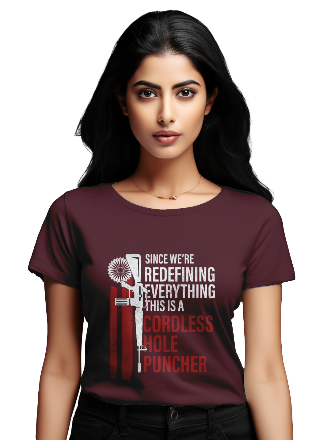 Women's Cordless hole Puncher T-Shirt