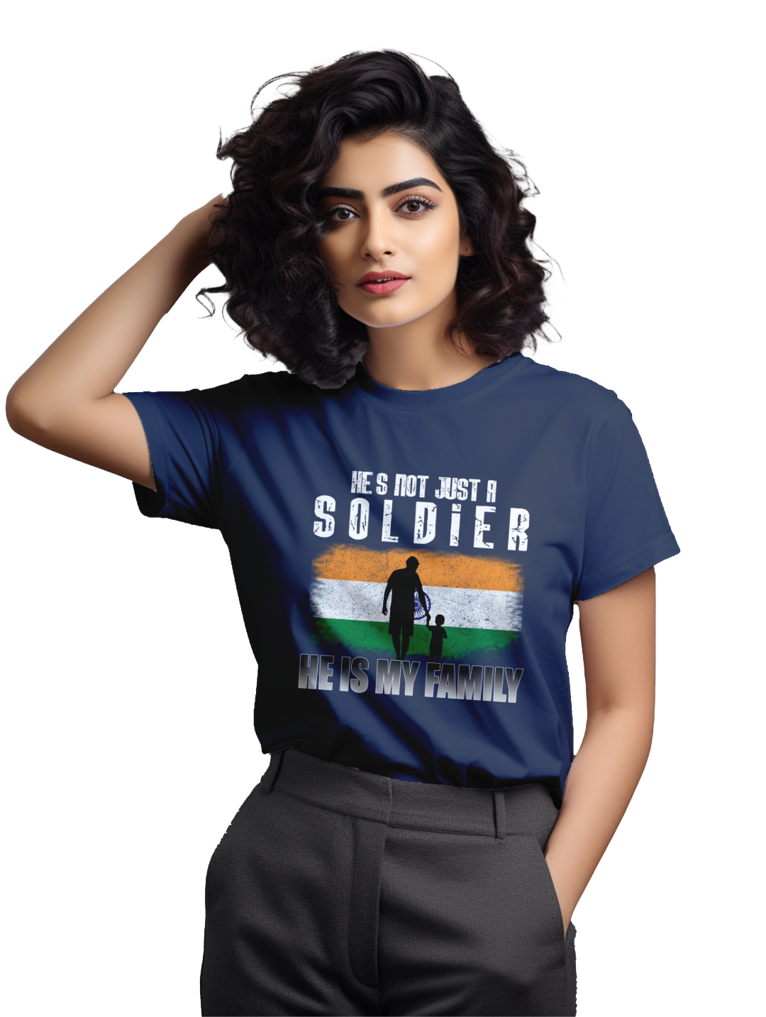 Women's He's not just a soldier he is my family T-Shirt