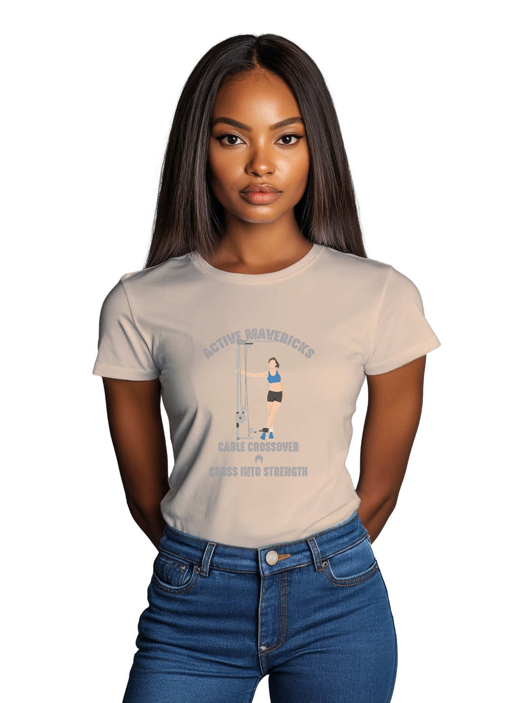 Womens CABLE CROSSOVER T-Shirt