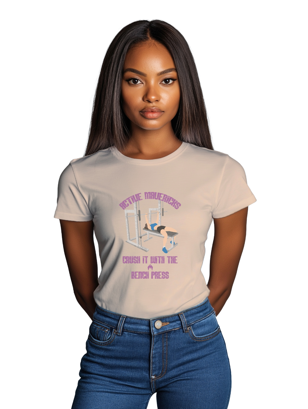 Active Mavericks™ Womens BENCH PRESS T-Shirt