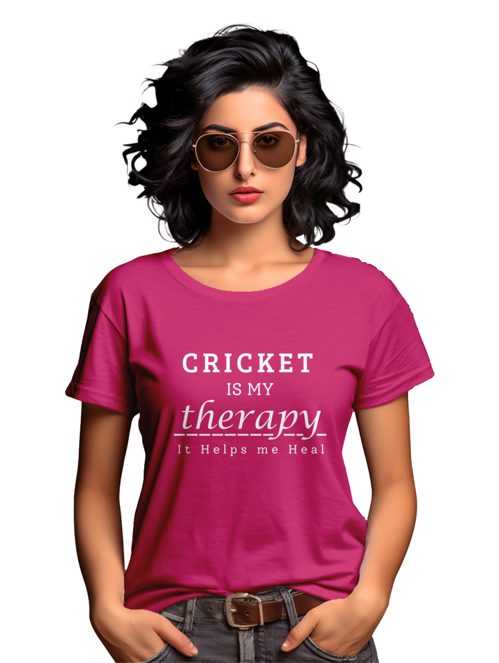 Women's Cricket is my Theraphy T-shirt