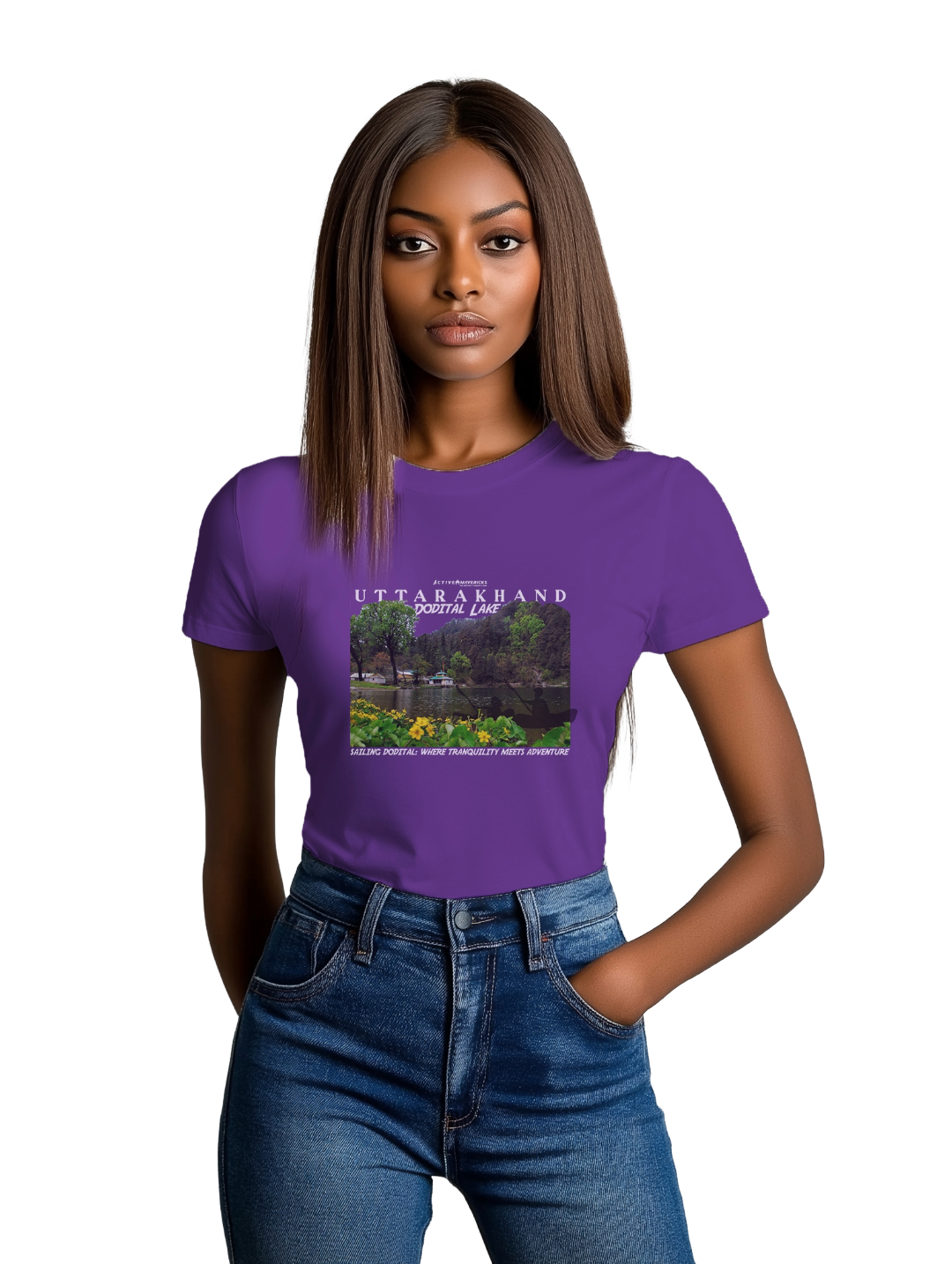 Women's DODITAL LAKE : UTTARAKHAND T-Shirt