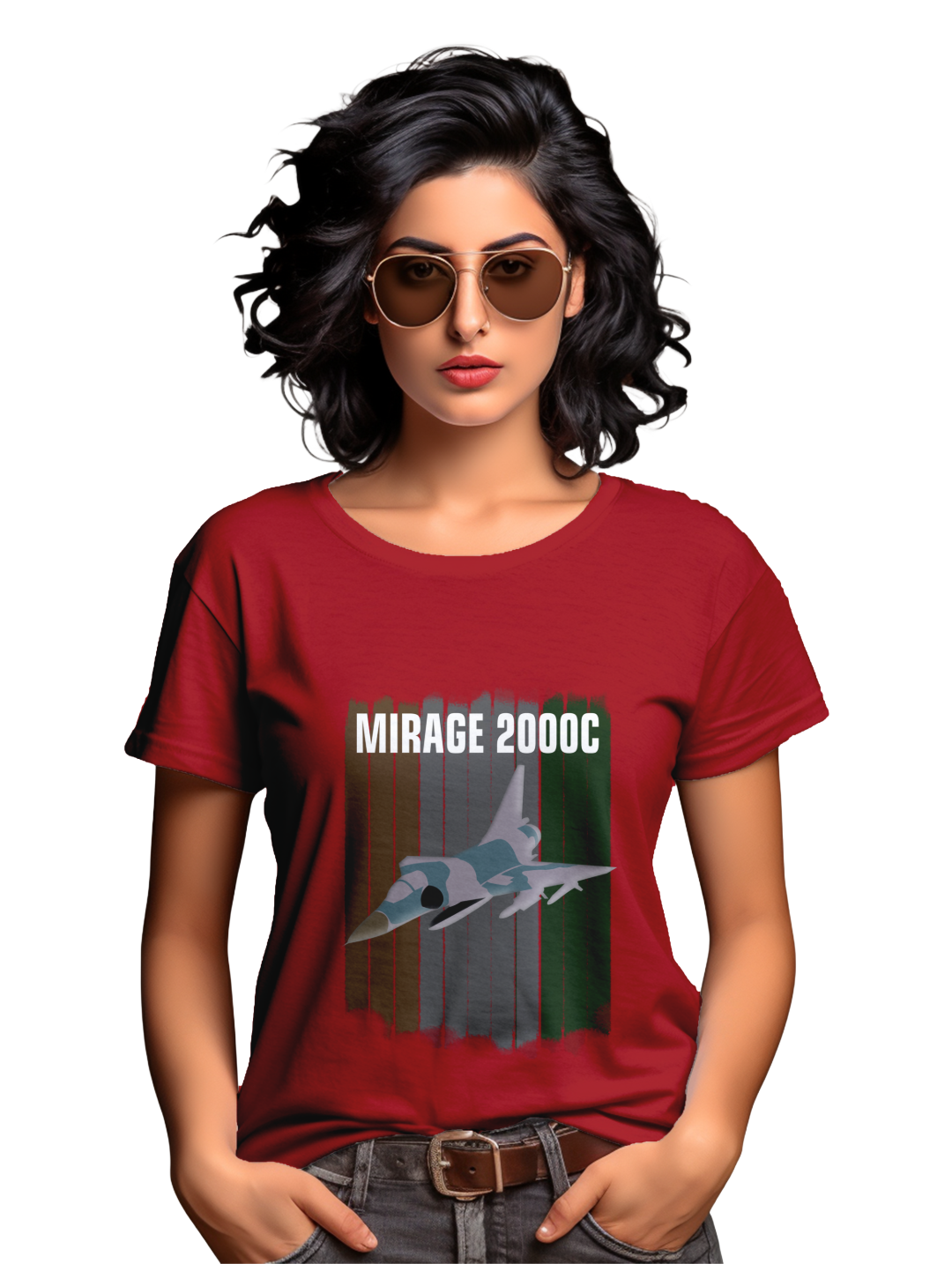 Women's Mirage 2000C Fighter jet T-shirt