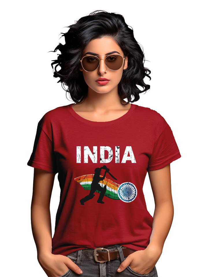 Cricket_Crest: Where Passion Meets Style Women's T-shirt