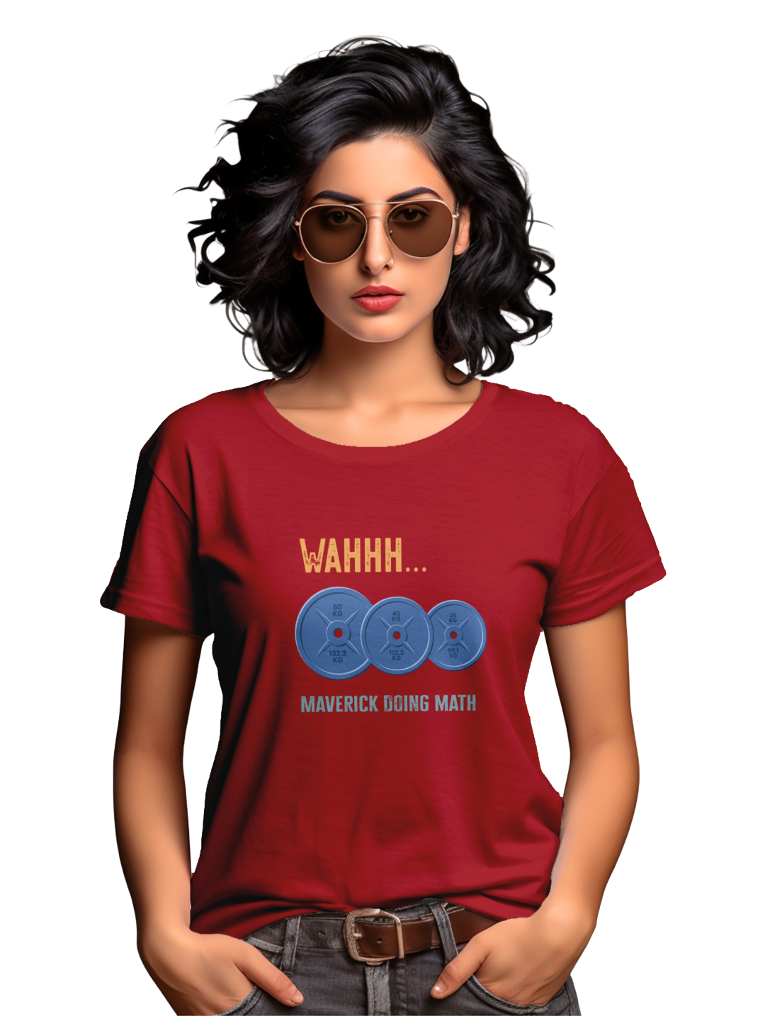 Womens WAHH Maverick doing math T-Shirt