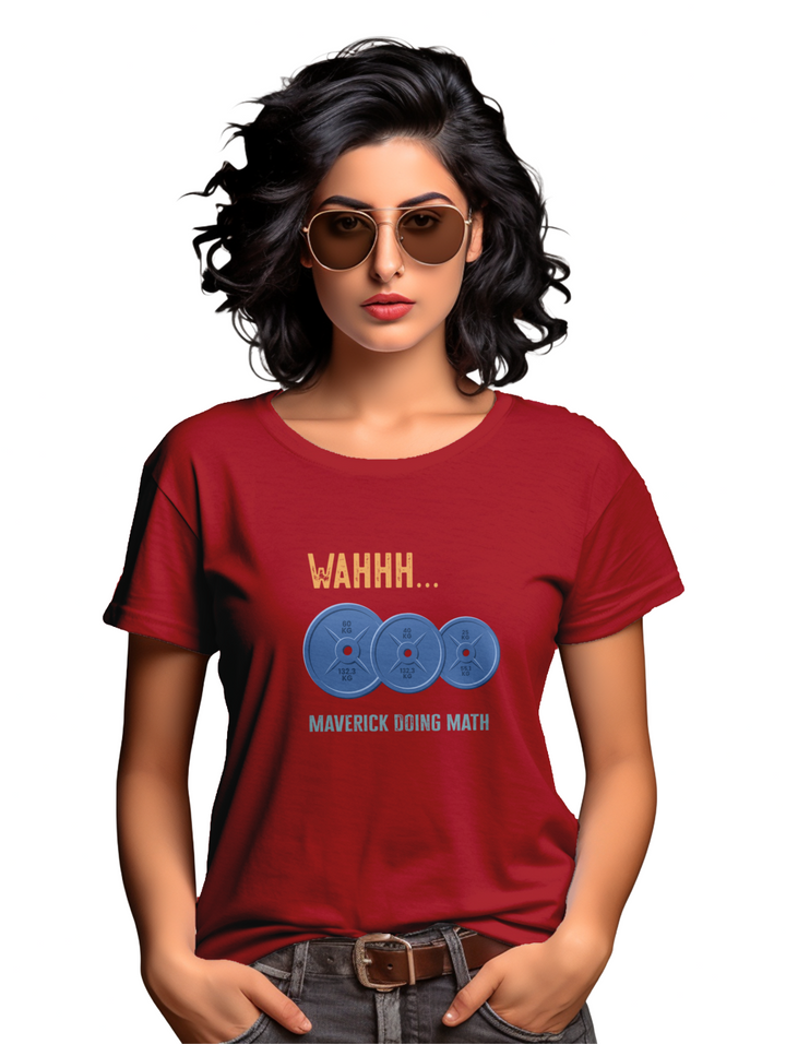 Womens WAHH Maverick doing math T-Shirt