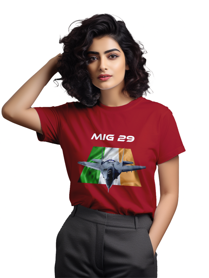 Women's MIG 29 fighter jet T-shirt