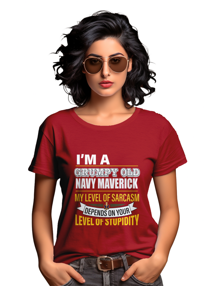 Womens I'm a Navy Maverick_ T-shirt