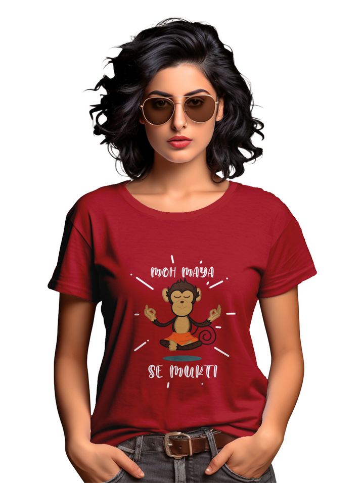 Women's  Moh maya se mukti T-shirt