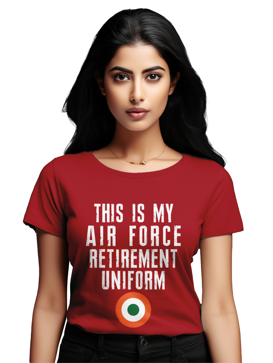 Women's This is my airforce retirement uniform_T-shirt