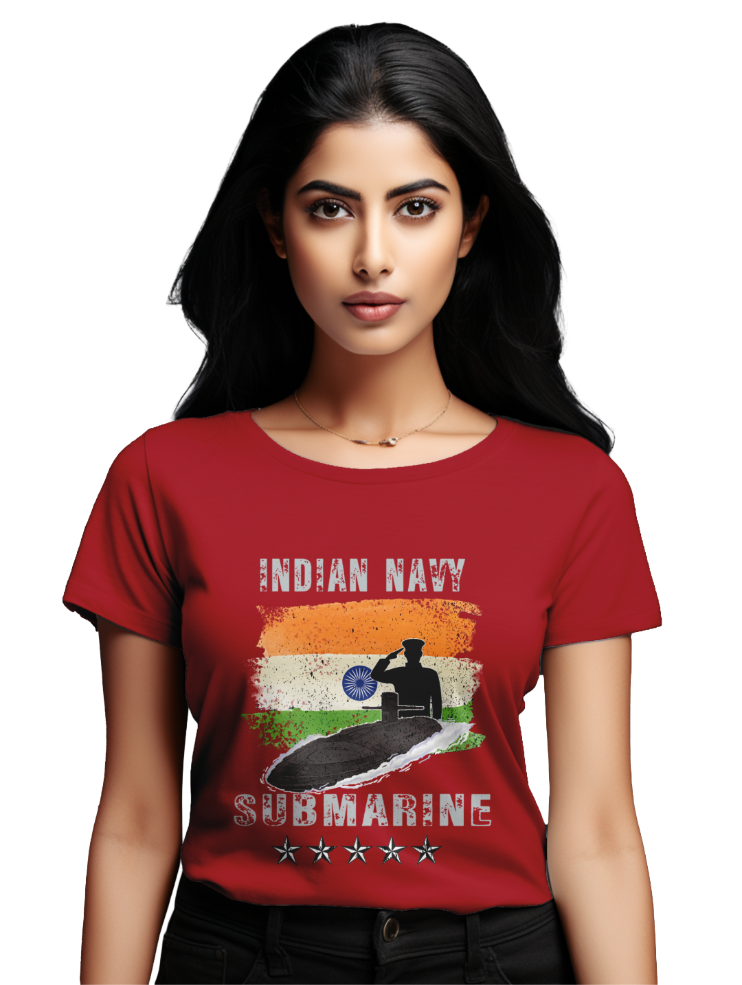 Women's INDIAN NAVY SUBMARINE T-Shirt
