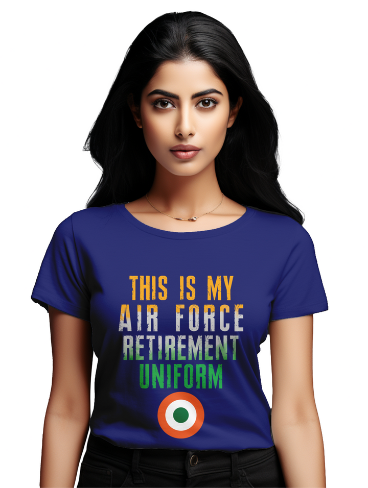 Women's This is my airforce retirement uniform T-shirt