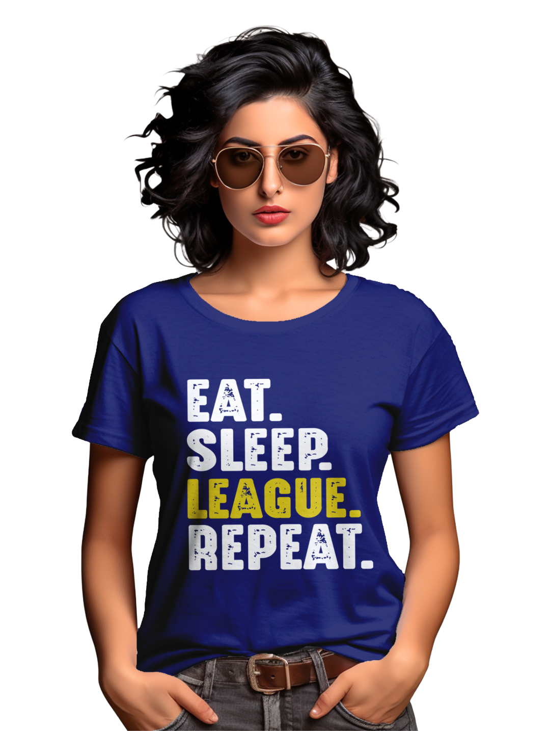 Women's Eat Sleep League Repeat T-shirt
