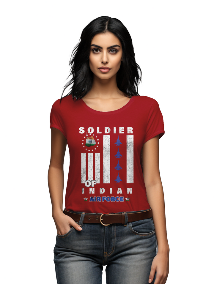 Women's  Soldier of Indian Airforce  T-shirt