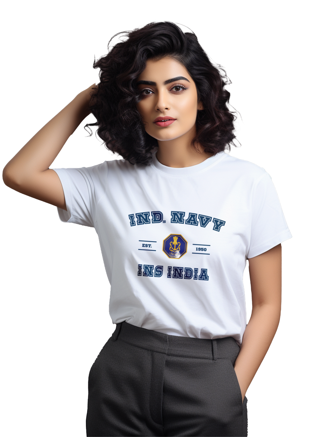 Women's Ind. Navy Womens INS India T-Shirt