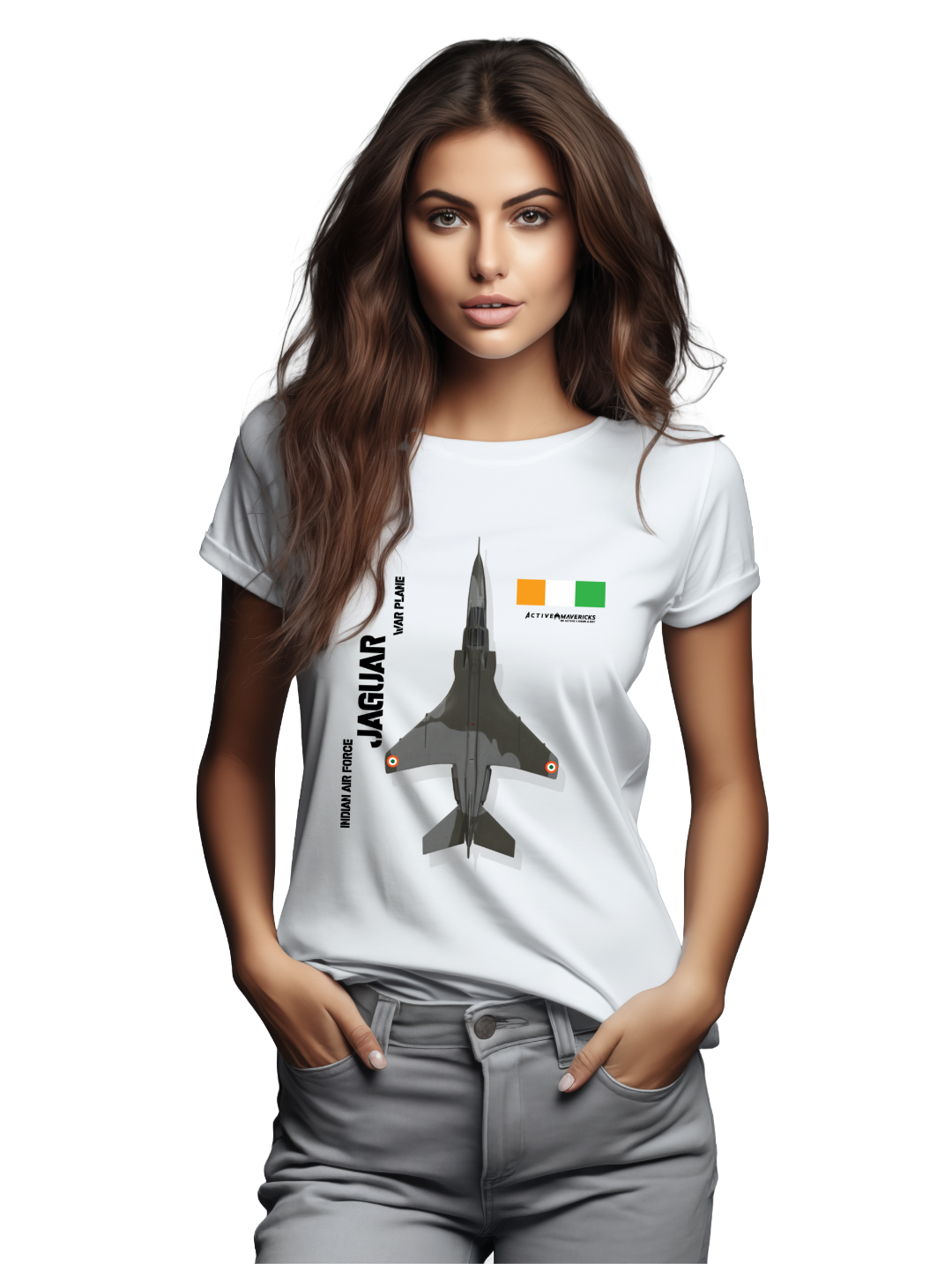 Women's Elegance in Flight with the SEPECAT Jaguar T-shirt