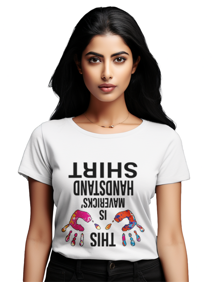 women's  This is Mavericks Handstand T-shirt