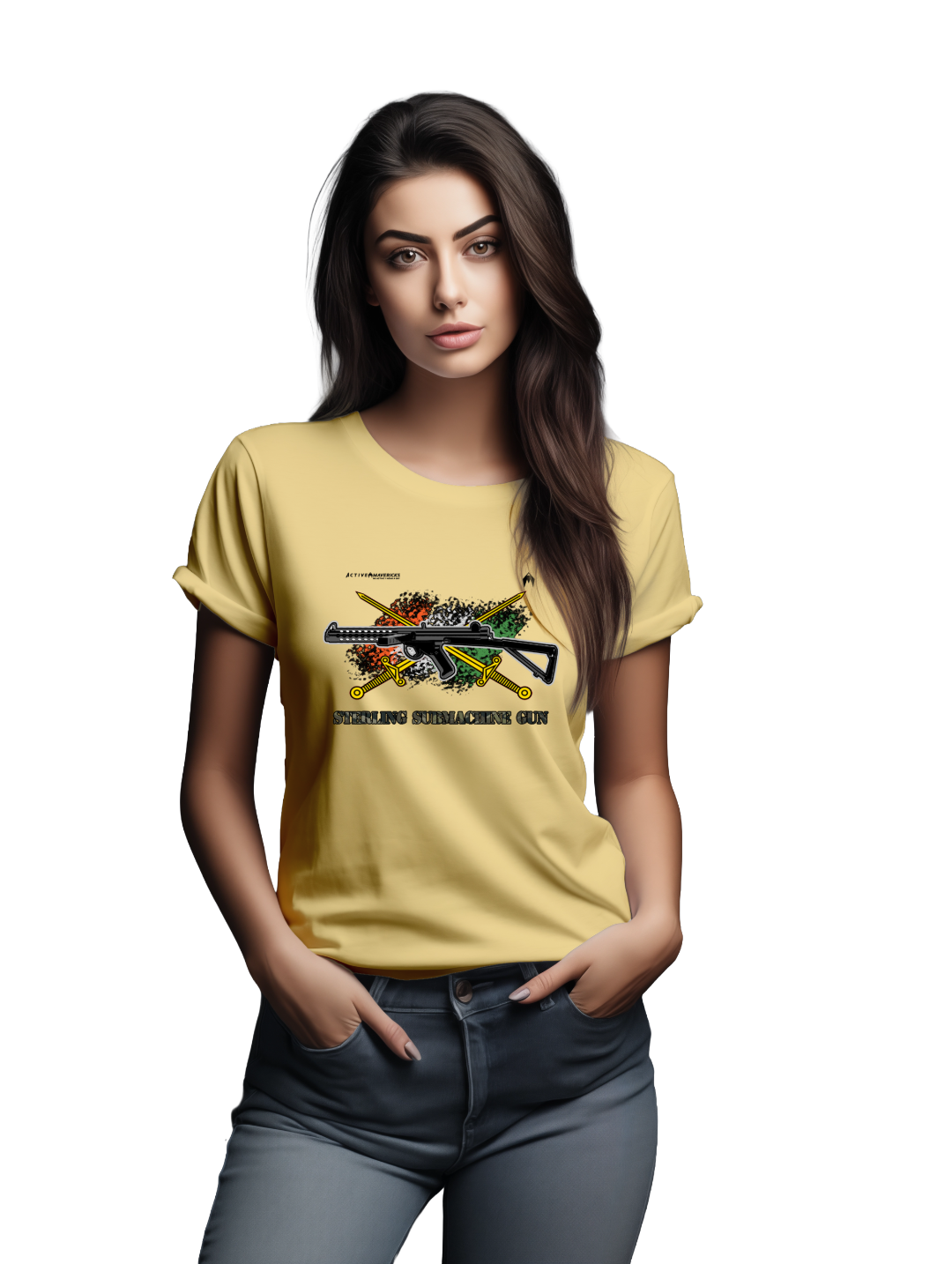 Women's STERLING SUBMACHINE GUN T-Shirt