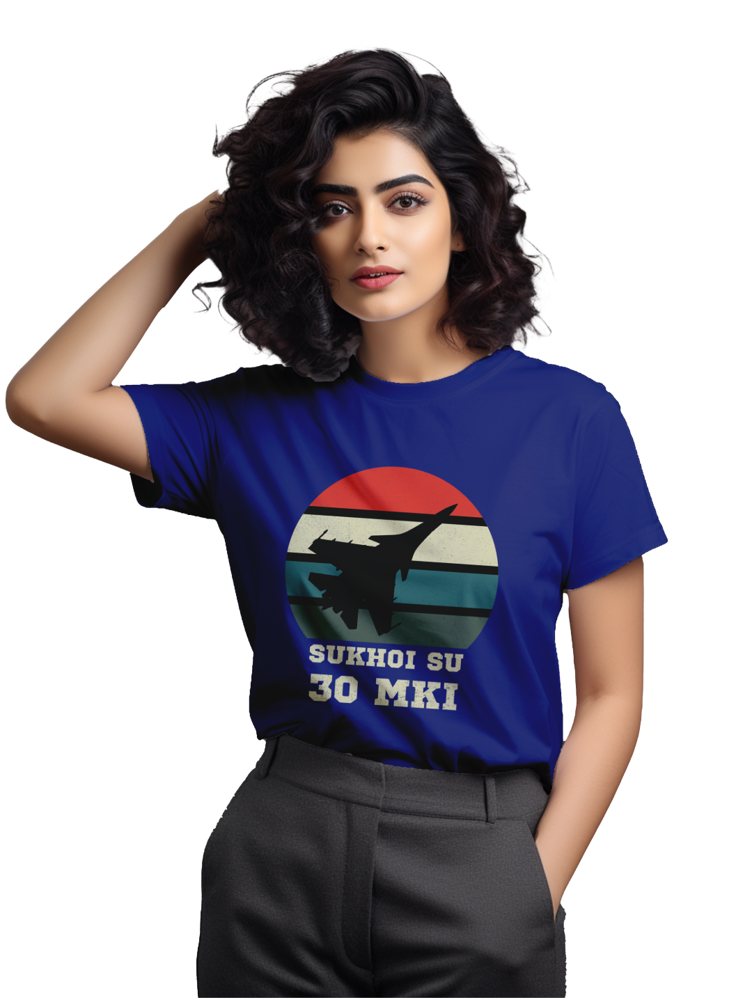 Women's Sukhoi Su 30 MKI fighter jet T-shirt