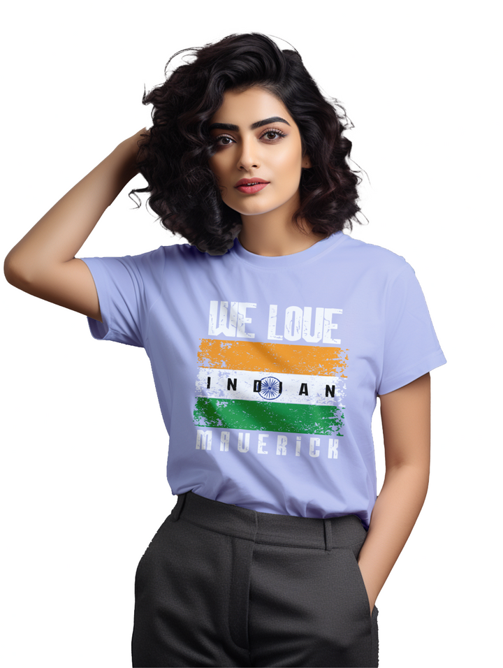 Women's we love indian maverick T-Shirt