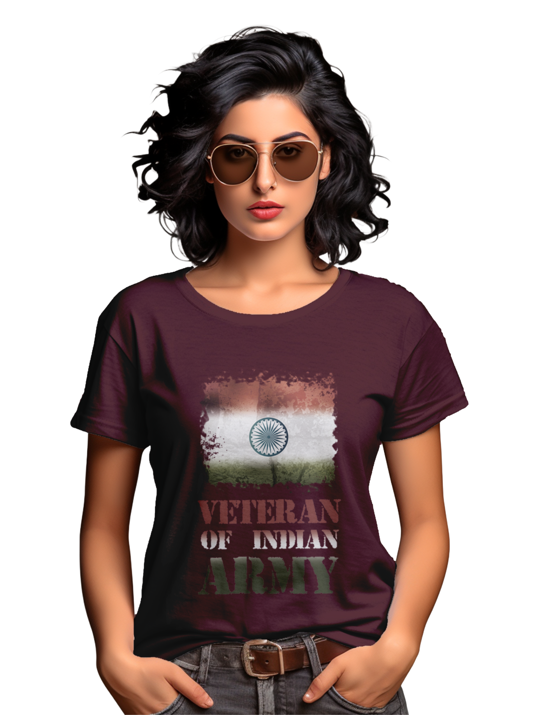 Women's Veteran of indian army T-Shirt
