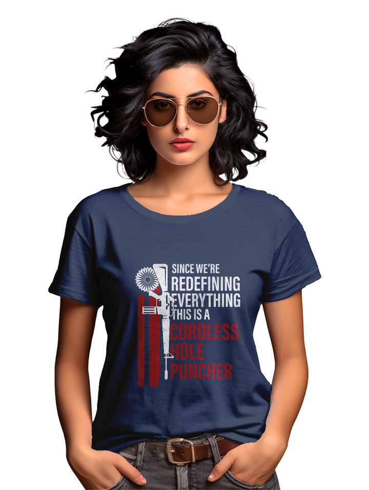 Women's Cordless hole Puncher T-Shirt