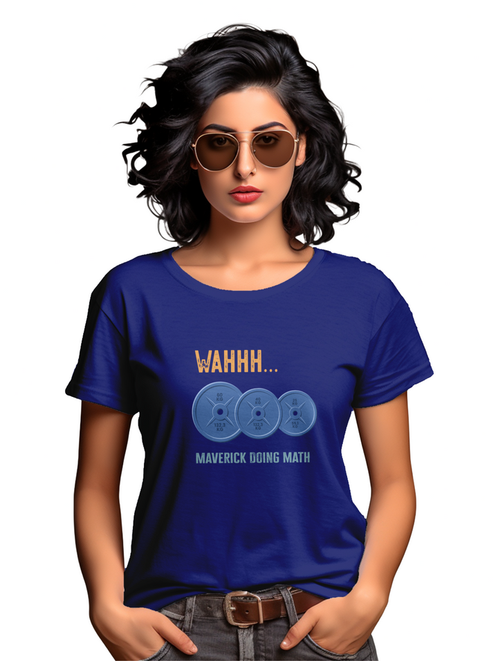Womens WAHH Maverick doing math T-Shirt