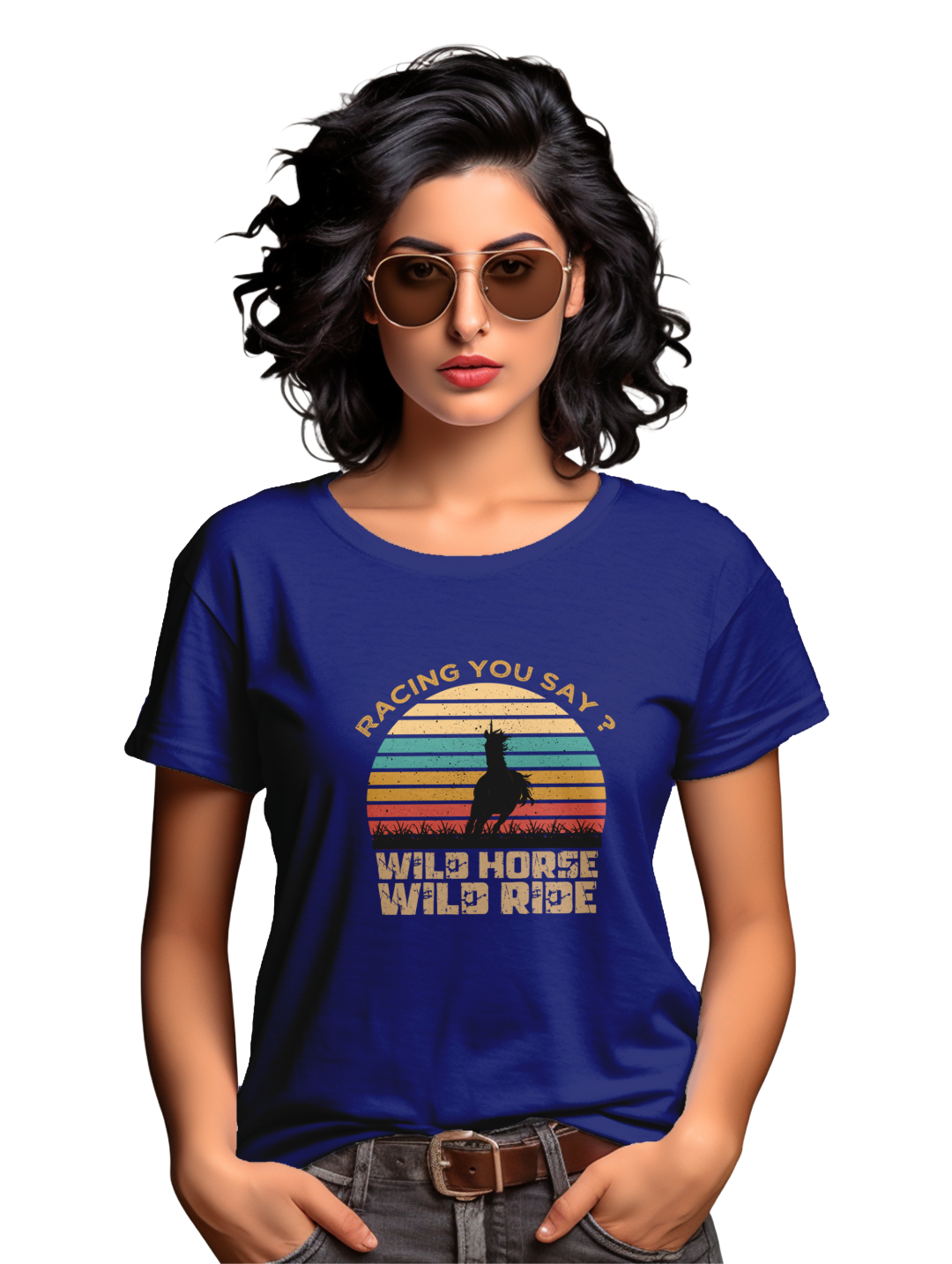 Women's Racing Wild Horse Ride T-Shirt