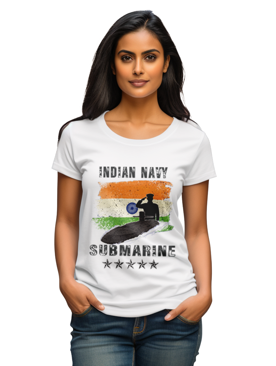 Women's INDIAN NAVY SUBMARINE T-Shirt