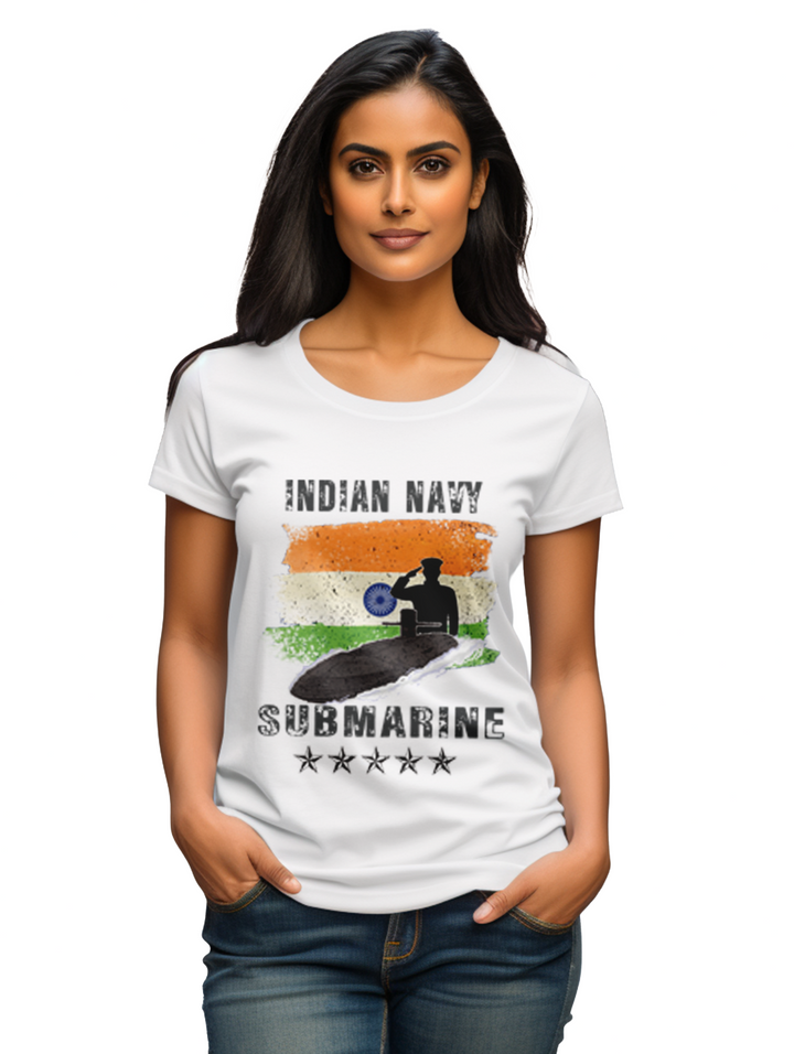 Women's INDIAN NAVY SUBMARINE T-Shirt