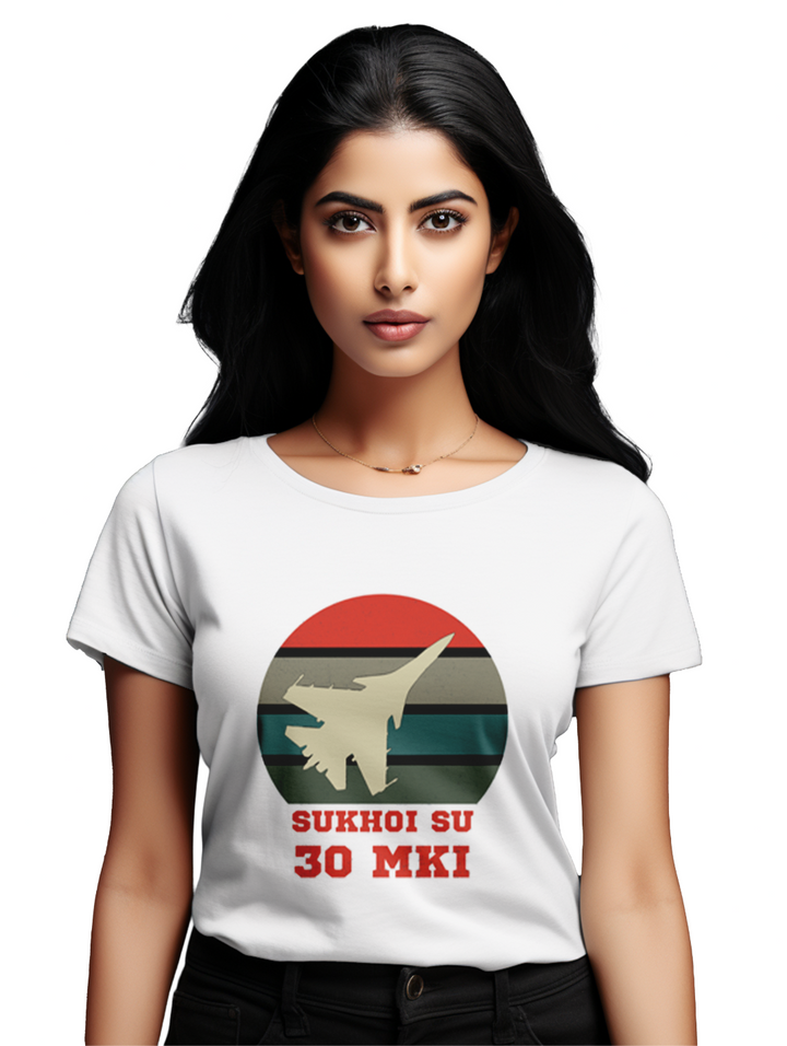 Women's Sukhoi Su 30 MKI fighter jet T-shirt