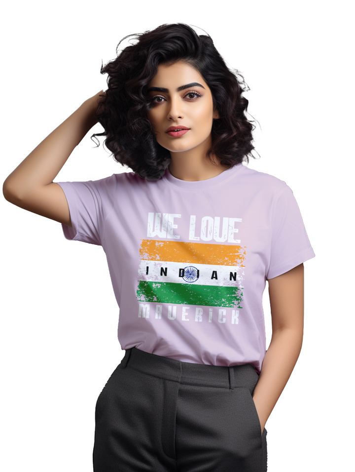 Women's we love indian maverick T-Shirt