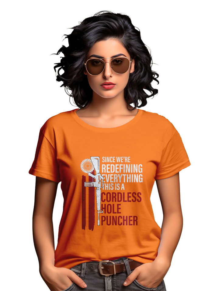 Women's Cordless hole Puncher T-Shirt