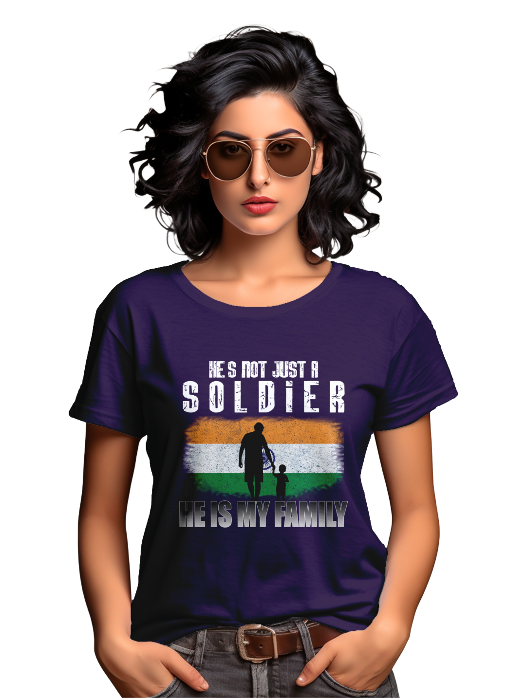 Women's He's not just a soldier he is my family T-Shirt