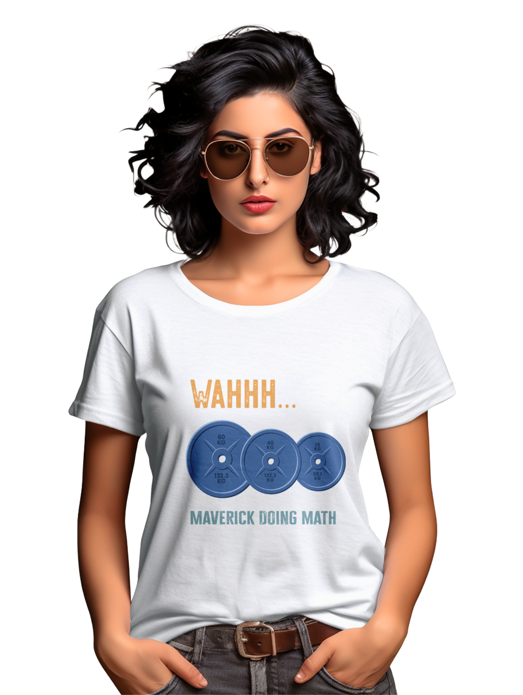 Womens WAHH Maverick doing math T-Shirt