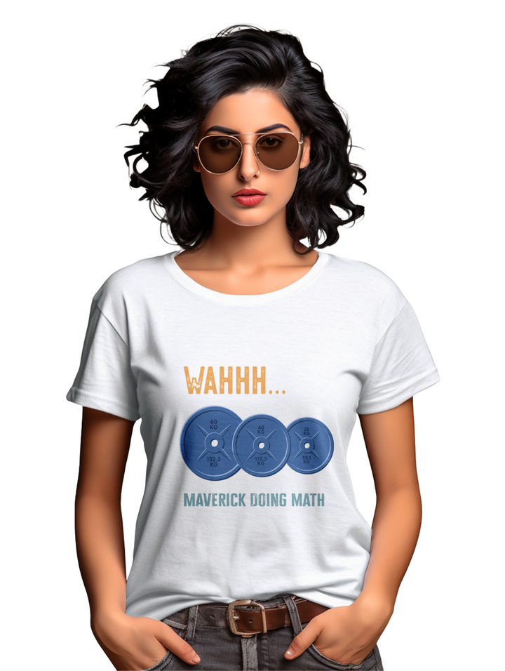 Womens WAHH Maverick doing math T-Shirt
